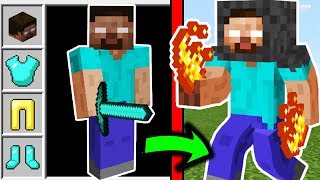 ИГРОК ХИРОБРИН ПРОТИВ ХИРОБРИН МУТАНТ В МАЙНКРАФТ!БРОНЯ ИЗ МОНСТРОВ В MINECRAFT MOB ARMOR