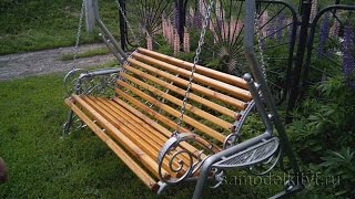 Качели своими руками - конструкция и размеры.