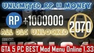 [Fonctionne Plus][ GTA 5 PC ] Mod Menu Online 1.33 | Presque Indétectable