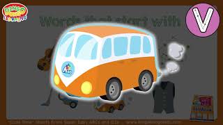 Words That Start With the Letter V | ESL/ EFL Phonics Chants | BINGOBONGO Learning