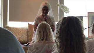 Gurmukh teaching a Gratitude class in Kundalini Yoga by the Sea