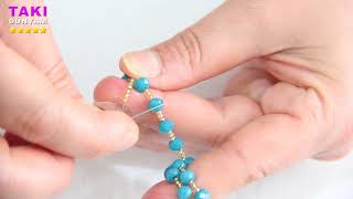 Takı Tasarımı-Çok Şık Kristal Bileklik Yapımı-ÖĞRETİCİ-DIY-BRACELET(DETAYLI VE SESLİ ANLATIM)