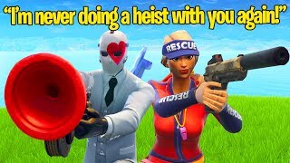 BETRAYAL in NEW Fortnite Gamemode feat. Muselk (High Stakes Heist)