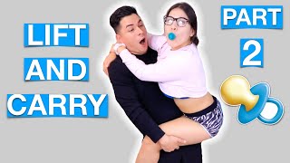 COUPLES LIFT AND CARRY CHALLENGE **BABY EDITION** || VLOGMAS DAY 11