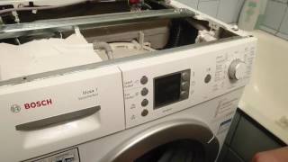 Сброс ошибок F 21, F 25 в стиральной машине Bosch maxx 5,6,7 с сенсорной панелью