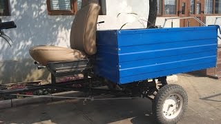 Самодельная тележка к мотоблоку из муравья