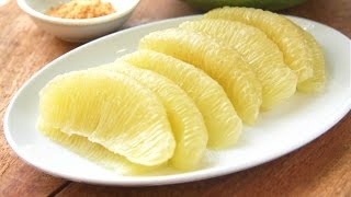 Как почистить фрукт Помело.