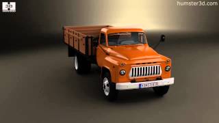 GAZ 53 A Flatbed Truck 1965 by 3D model store Humster3D.com
