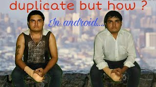 Make your own duplicate role in android