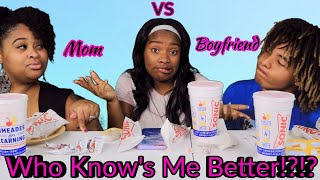Who Knows Me Better Mother vs Boyfriend + Sonic Mukbang