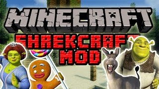 Minecraft Mody: Shrekcraft Mod - Shrek, Osioł, Ciastek i Inni! Shrek w Minecraft!