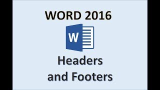 Word 2016 - Header and Footer Tutorial - How To Create and Remove Headers & Footers in MS Office 365