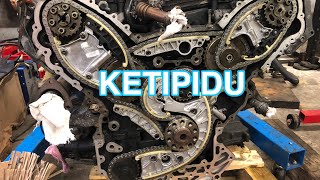 Audi 3.0TDI timing chain replacement | Audi 3.0TDI ketivahetus