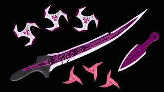 06 Easy Origami Ninja Star/Gun - How to make Paper Sword/Knife