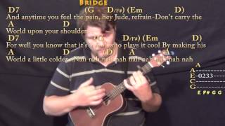 Hey Jude (The Beatles) Ukulele Cover Lesson with Chords/Lyrics