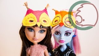 Как сделать маски для кукол. How to make masks for dolls.