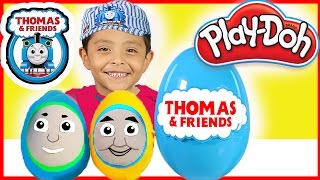 Thomas and Friends Play-doh Surprise Eggs easter surprise toys kids video plastillina