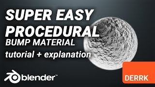 Create a Simple Procedural Bump Material in Blender