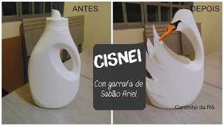 DIY - Cisne Reciclável (de embalagem ariel )