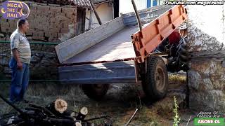 Köyde Traktör ile Odun İndirme - Değirmenci Dayının Traktörü