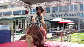 Lia Rides the Mechanical Bull