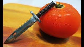 Making A Mini M9 Bayonet From Steel Bolt