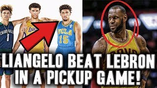 The Story Of When Liangelo Ball Beat Lebron James In A Pick Up Basketball Game