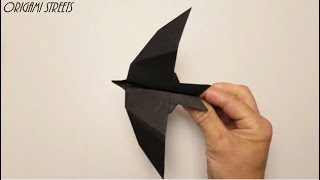 Как сделать самолёт из бумаги. Оригами самолёт-ласточка. Летает!