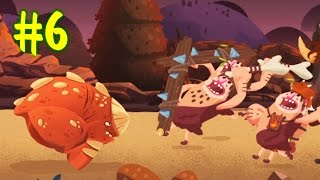 ДИНОЗАВРЫ ПРОТИВ ЛЮДЕЙ [6] Мультик игра для детей про динозавров Игра Dino Bash