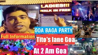 Goa Tito's night club, Goa Tito's lane at night full tour  Disco in Goa, Goa night life, Dance club