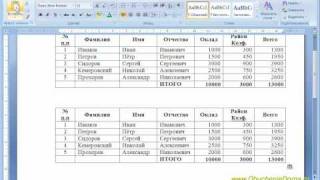 MS Word Урок06. Вставляем таблицы. Создаём бланк. Часть1