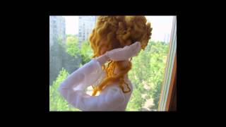 авторская шарнирная текстильная кукла Леля