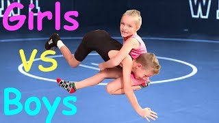 ???Boys vs Girls Wrestling!?