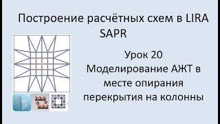 Построение расчётных моделей в Lira Sapr Урок 20