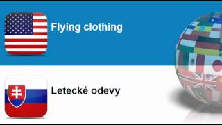 Learn Slovak vocabulary #Topic = Occupational clothing