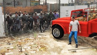 SAVE Trevor's HOUSE in a ZOMBIE Outbreak!! (GTA 5)