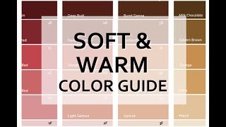 Soft & Warm Color Guide - Color Palette