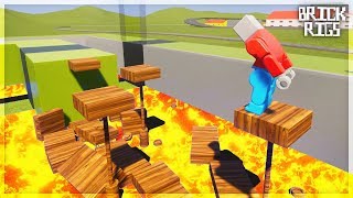ОПАСНАЯ ПОЛОСА ПРЕПЯТСТВИЙ и другие постройки из лего в BRICK RIGS