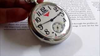 Serkisof vintage Turkish rail road pocket watch