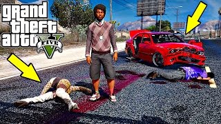 Реальная Жизнь в GTA 5 - ПОПАЛ В СТРАШНУЮ АВАРИЮ !!! КАК БЫТЬ ДАЛЬШЕ ???