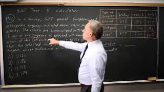 SAT Test 5: Orthopedic and general surgeons - question #4-14