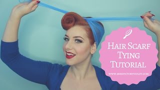 Hair Scarf Tying Tutorial