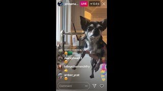 Jenna Marbles ASMR LIVE STREAM INSTAGRAM (Mr Marbles Bathtime)