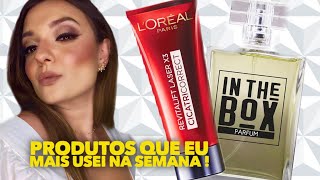 Produtos de farmácia e Perfumes que eu mais usei na semana