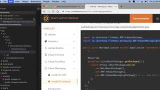 Remote Push Notification in Android using Firebase in React Native Updated