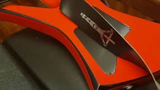 JACKSON USA KELLY KE2 BLOOD RED BLACK BEVELS FLOYD ROSE EXPLORER GUITAR UP CLOSE VIDEO REVIEW