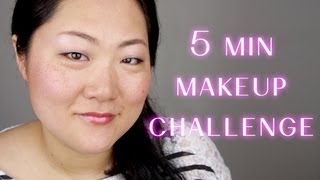 5 MINUTE MAKEUP CHALLENGE - ASIAN MONOLID EYES
