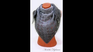 Платок узором Бабочки. Мастер класс. Crochet Bactus Scarf. Master Class.