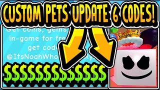 "??ALL NEW CUSTOM PETS UPDATE 6 CODES 2019!!" ? Balloon Simulator CUSTOM PETS! Update 6 (Roblox)