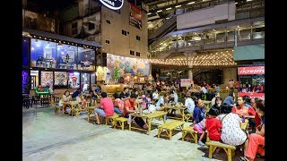 [4K] 2020 "Indy Night Market Pinklao" cheap clothes market and Thai food close MRT station, Bangkok
